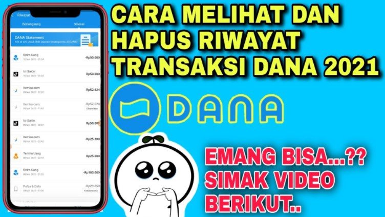 Cara Menghapus Riwayat Transaksi DANA Cara Menghapus Riwayat Transaksi DANA