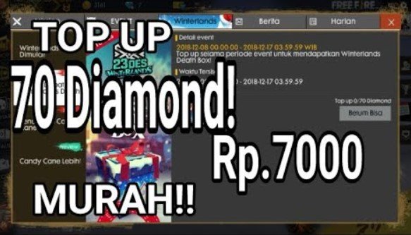 70 Diamond Free Fire 7000 70 Diamond Free Fire 7000