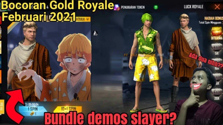 Bocoran Gold Royale Free Fire Februari 2021 Bocoran Gold Royale Free Fire Februari 2021