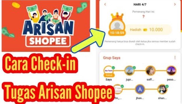 Cara Check In Arisan Shopee Cara Check In Arisan Shopee
