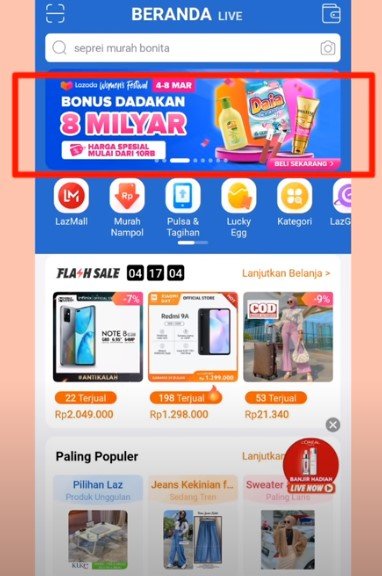 Cara Menggunakan Bonus Dadakan Lazada Cara Menggunakan Bonus Dadakan Lazada