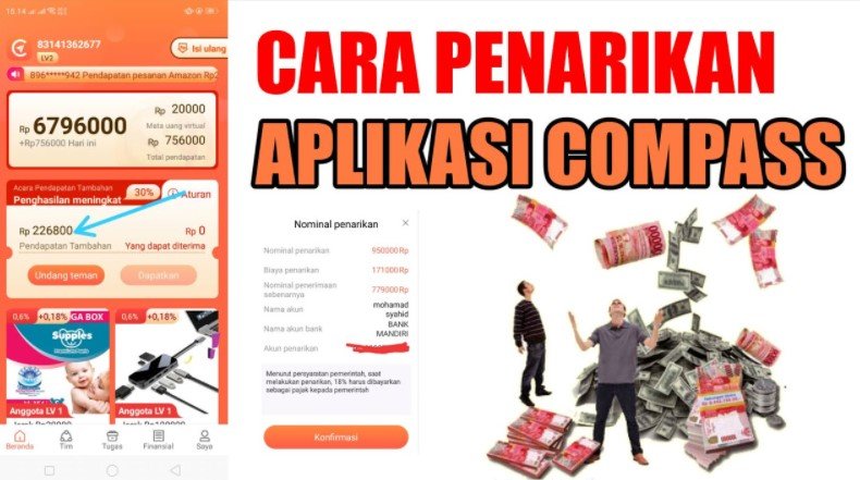 Cara Penarikan Uang di Compass Cara Penarikan Uang di Compass