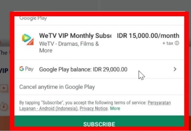 cara membeli VIP WeTV pakai pulsa cara membeli VIP WeTV pakai pulsa
