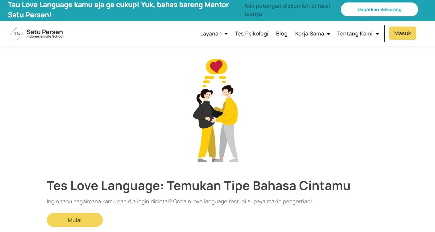 Satu Persen Love Language Satu Persen Love Language