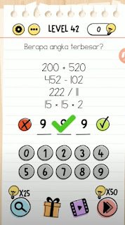 Berapa Angka Terbesar Brain Test Level 42 Berapa Angka Terbesar Brain Test Level 42