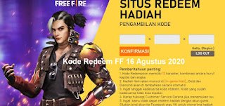 Kode Redeem FF 16 Agustus 2020 Kode Redeem FF 16 Agustus 2020