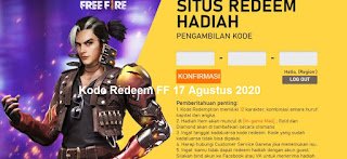 Kode Redeem FF 17 Agustus 2020 Kode Redeem FF 17 Agustus 2020