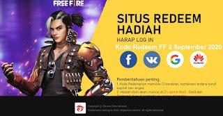 Kode Redeem FF 2 September 2020 Kode Redeem FF 2 September 2020
