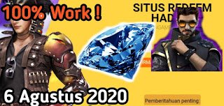Kode Redeem FF 6 Agustus 2020 Kode Redeem FF 6 Agustus 2020