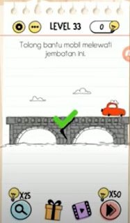 Tolong Bantu Mobil Melewati Jembatan Ini Brain Test Tolong Bantu Mobil Melewati Jembatan Ini Brain Test