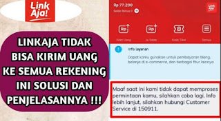 LinkAja Tidak Bisa Kirim Uang LinkAja Tidak Bisa Kirim Uang