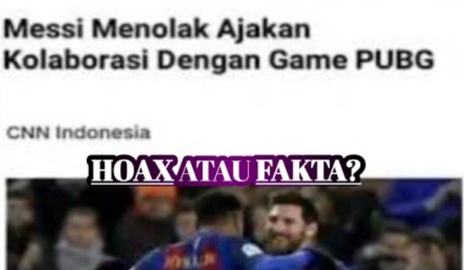 Messi Menolak PUBG Messi Menolak PUBG