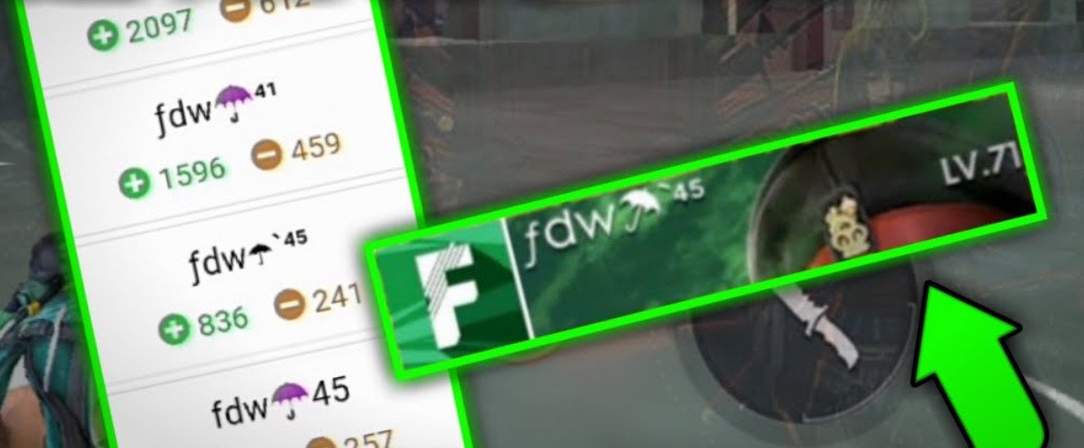 Nickname FF FDW Nickname FF FDW