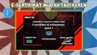 Sertifikat FF Sertifikat FF